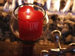 velas rojas, ref: Rosa