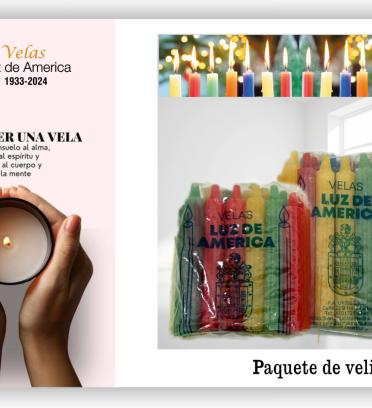 Vela acanalada por 20 unidades de color