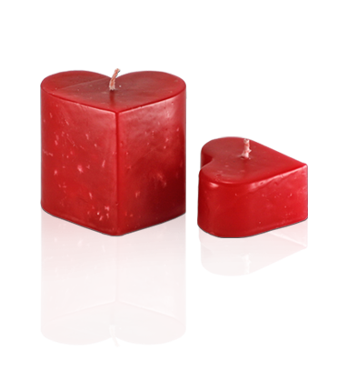 Velas corazón